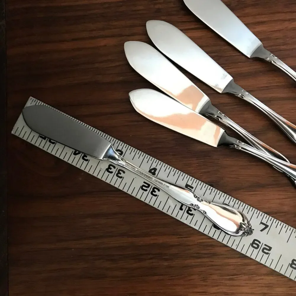 Oneida Community CHATELAINE Stainless Flat Handle Master Butter Knife (Set of 5)